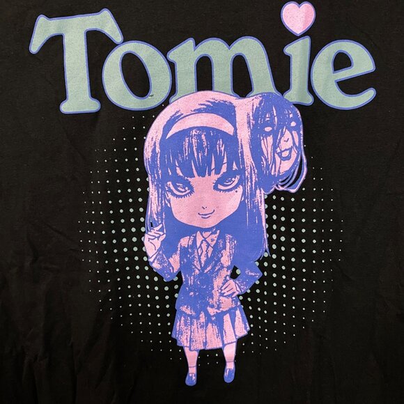 Junji Ito Tomie Chibi Tonal Horror Manga T-shirt Large - Picture 2 of 4